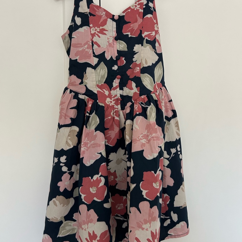 Floral Kids Dress in Pink and Cream